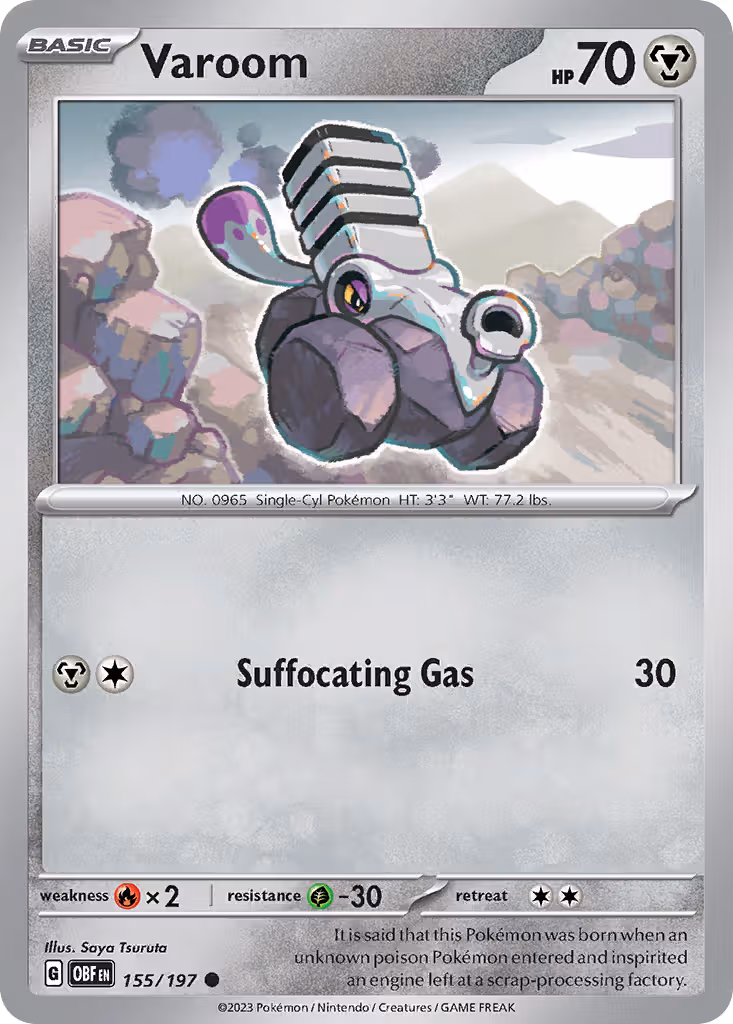 Varoom 155/197 Pokemon card