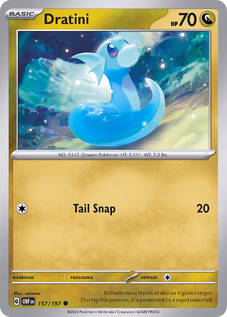 Dratini 157/197 Pokemon card