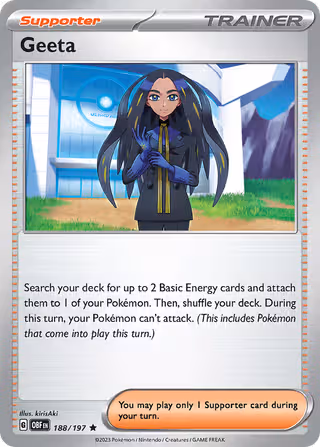 Geeta 188/197 Pokemon card