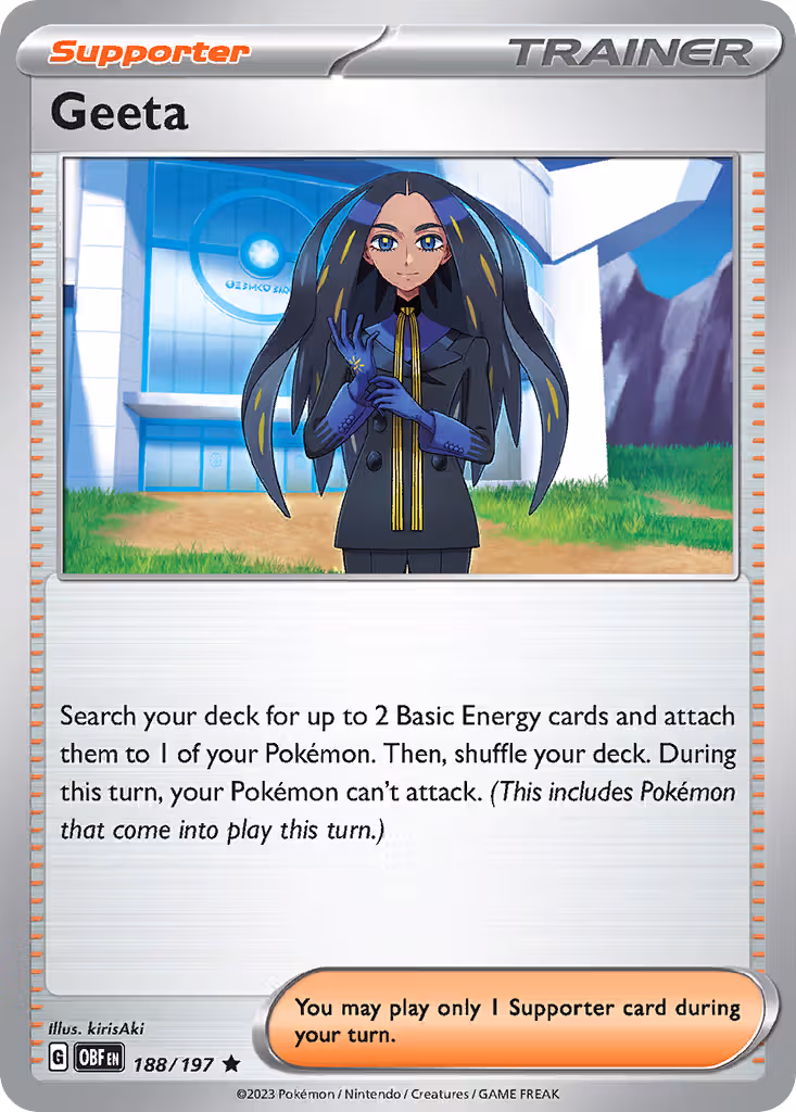 Geeta 188/197 Pokemon card