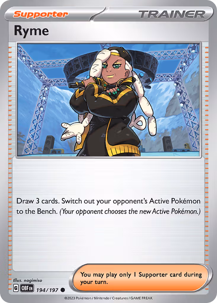 Ryme 194/197 Pokemon card