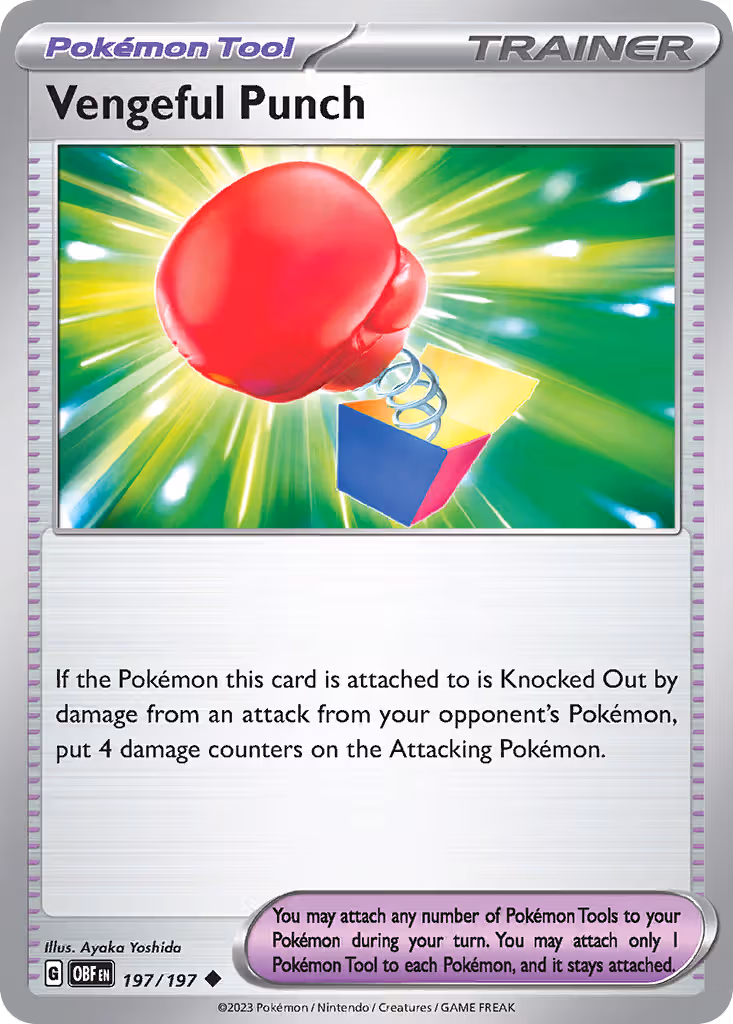 Vengeful Punch 197/197 Pokemon card