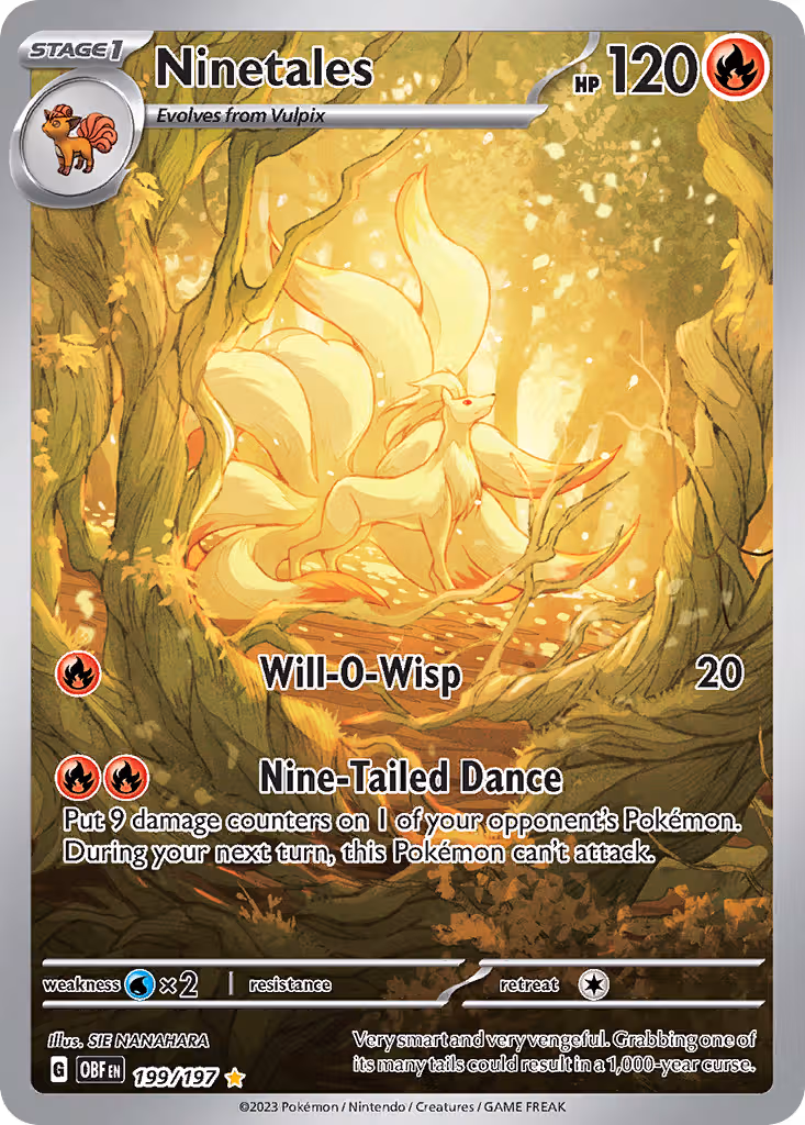 Ninetales 199/197 Pokemon card
