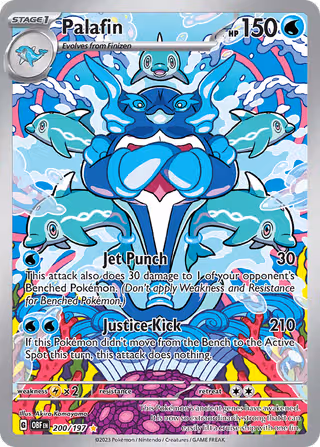 Palafin 200/197 Pokemon card