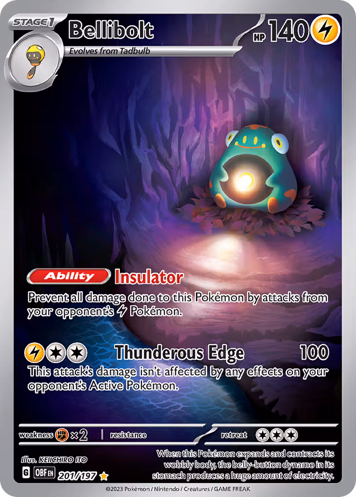 Bellibolt 201/197 Pokemon card