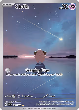 Cleffa 202/197 Pokemon card