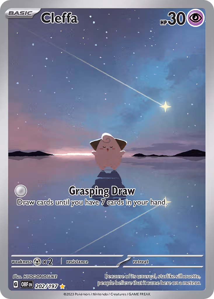Cleffa 202/197 Pokemon card