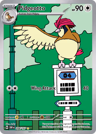 Pidgeotto 208/197 Pokemon card