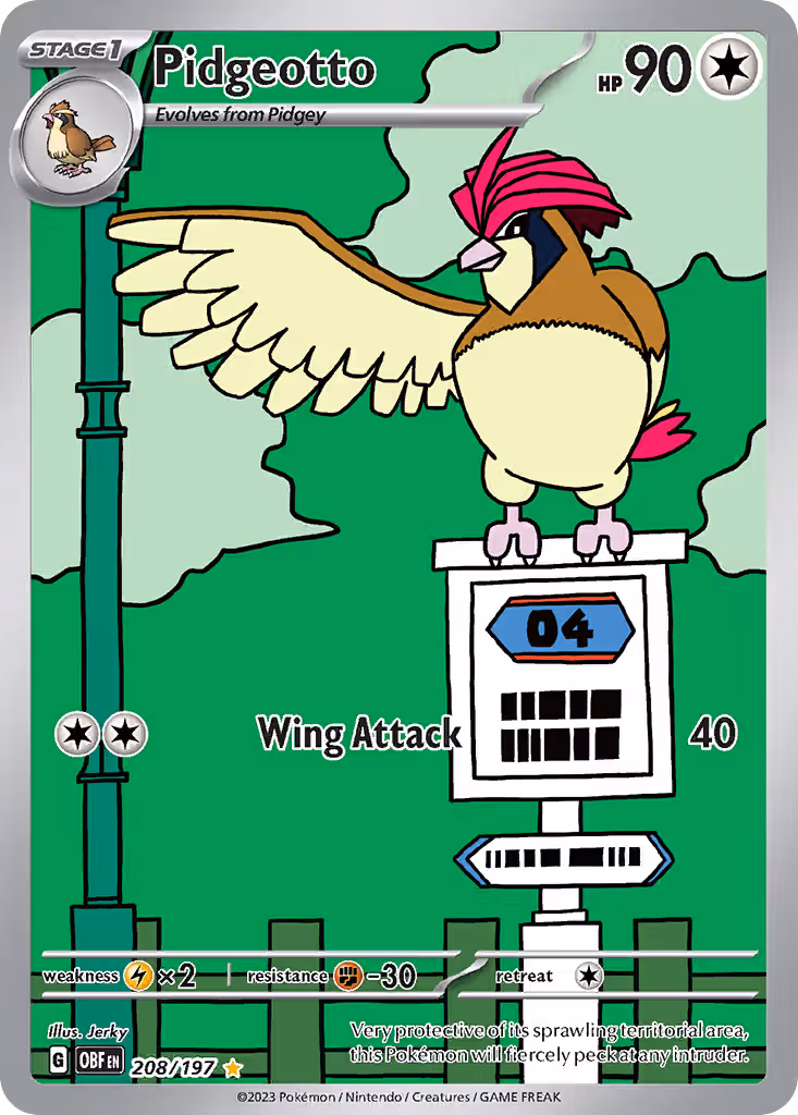 Pidgeotto 208/197 Pokemon card