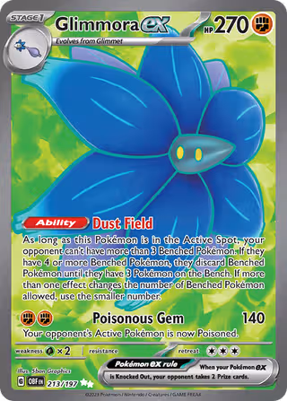 Glimmora ex 213/197 Pokemon card