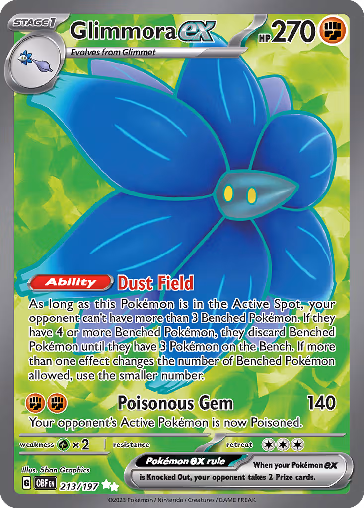 Glimmora ex 213/197 Pokemon card