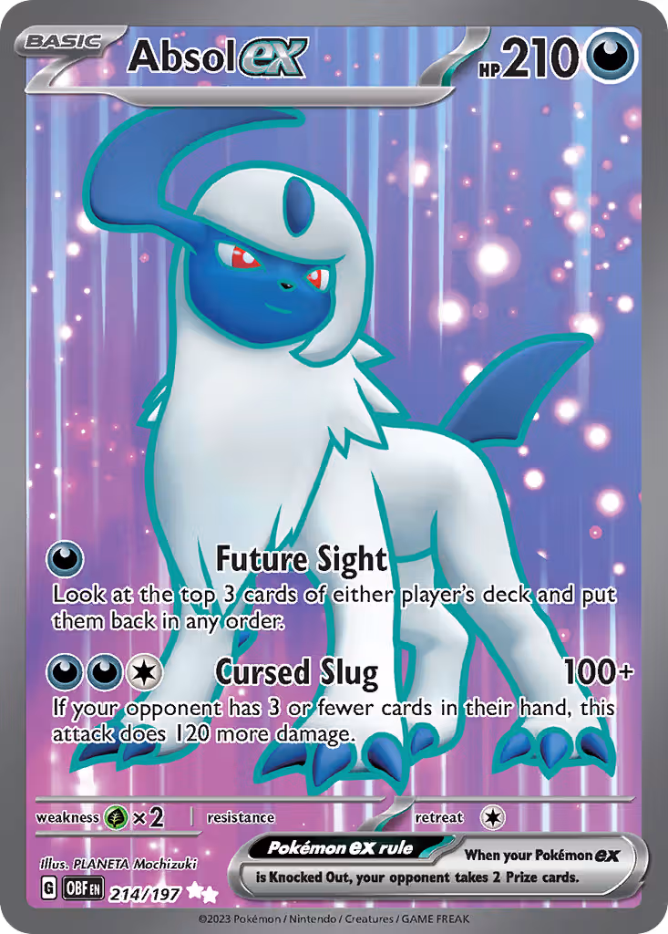 Absol ex 214/197 Pokemon card