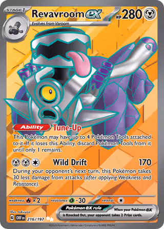 Revavroom ex 216/197 Pokemon card