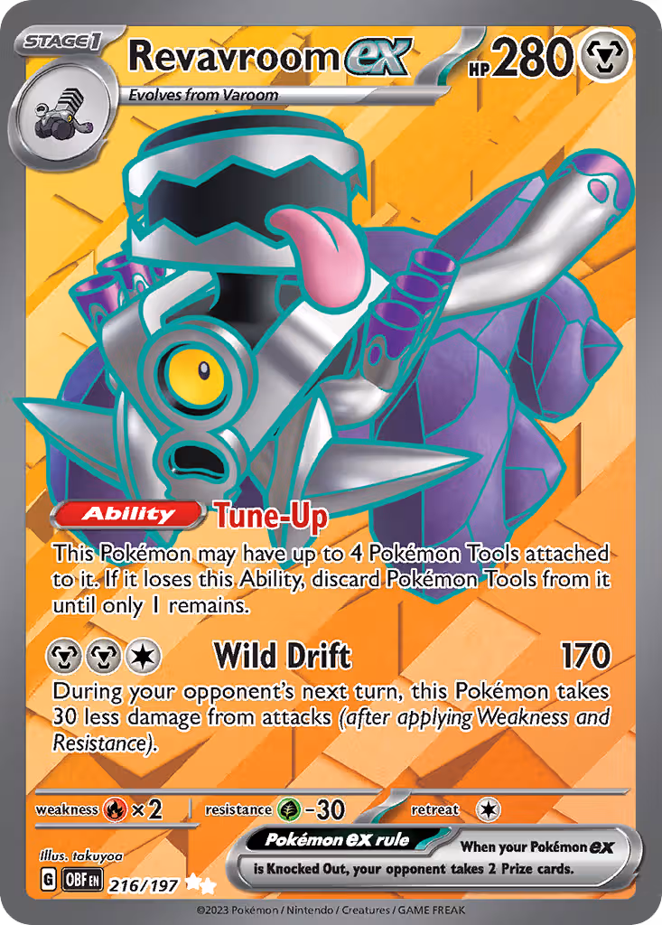 Revavroom ex 216/197 Pokemon card