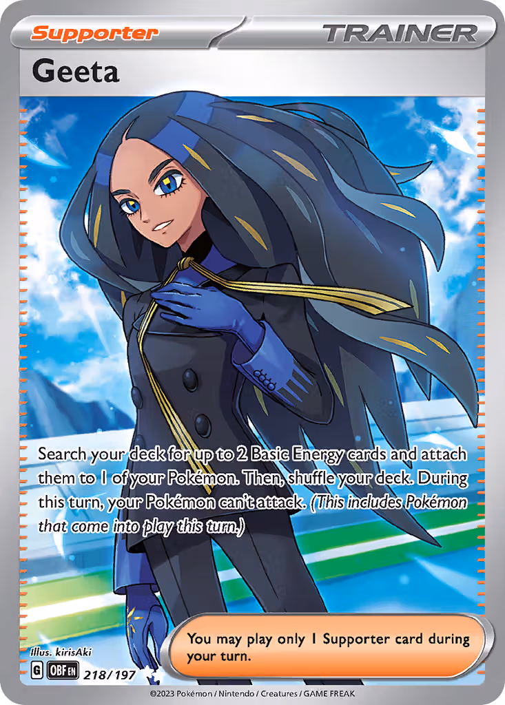 Geeta 218/197 Pokemon card