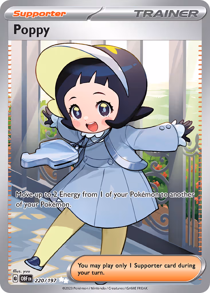 Poppy 220/197 Pokemon card