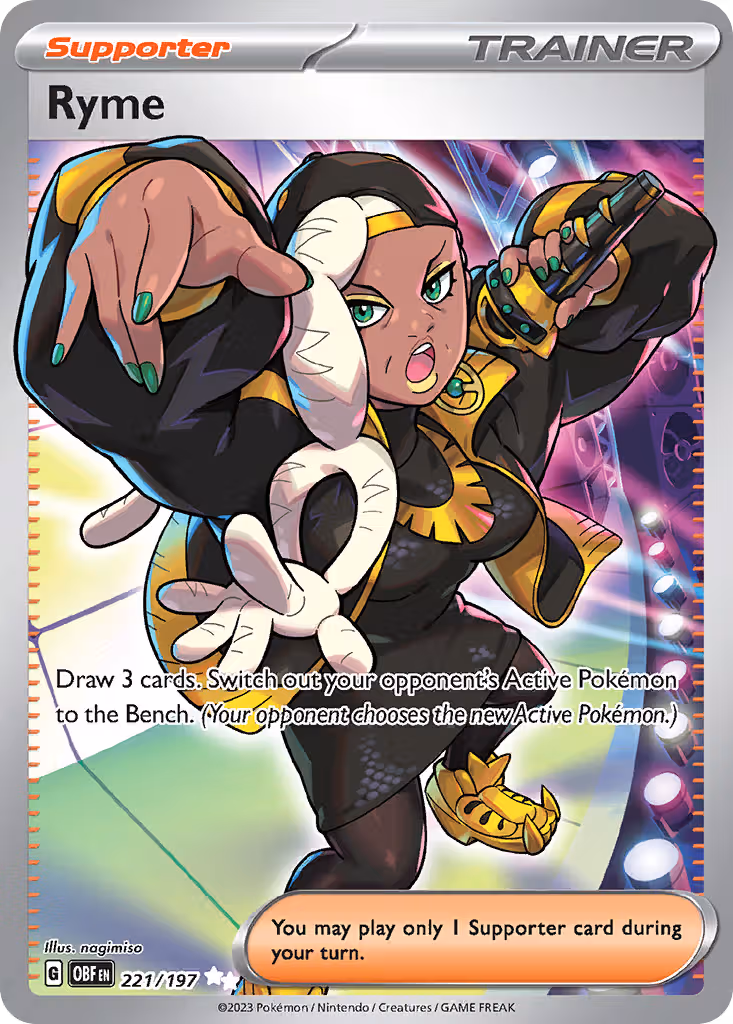 Ryme 221/197 Pokemon card