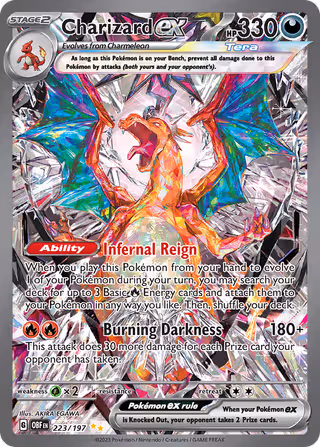 Charizard ex 223/197 Pokemon card