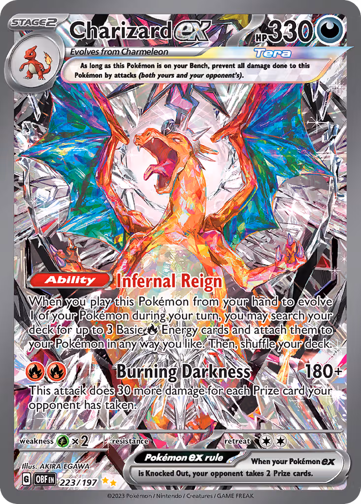 Charizard ex 223/197 Pokemon card