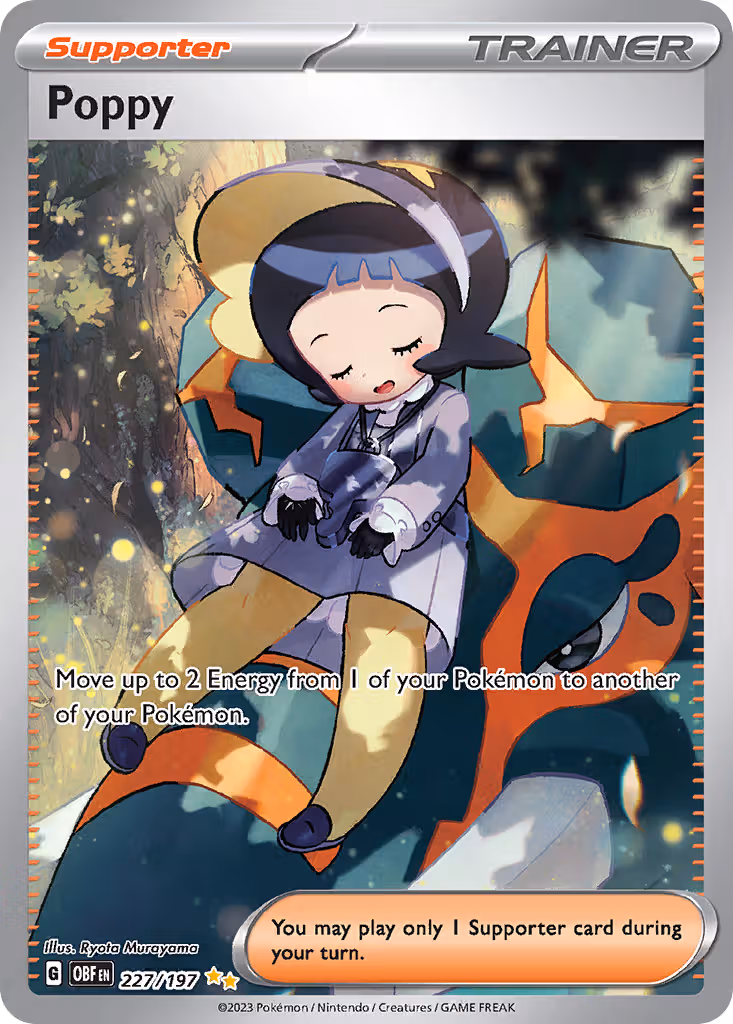 Poppy 227/197 Pokemon card
