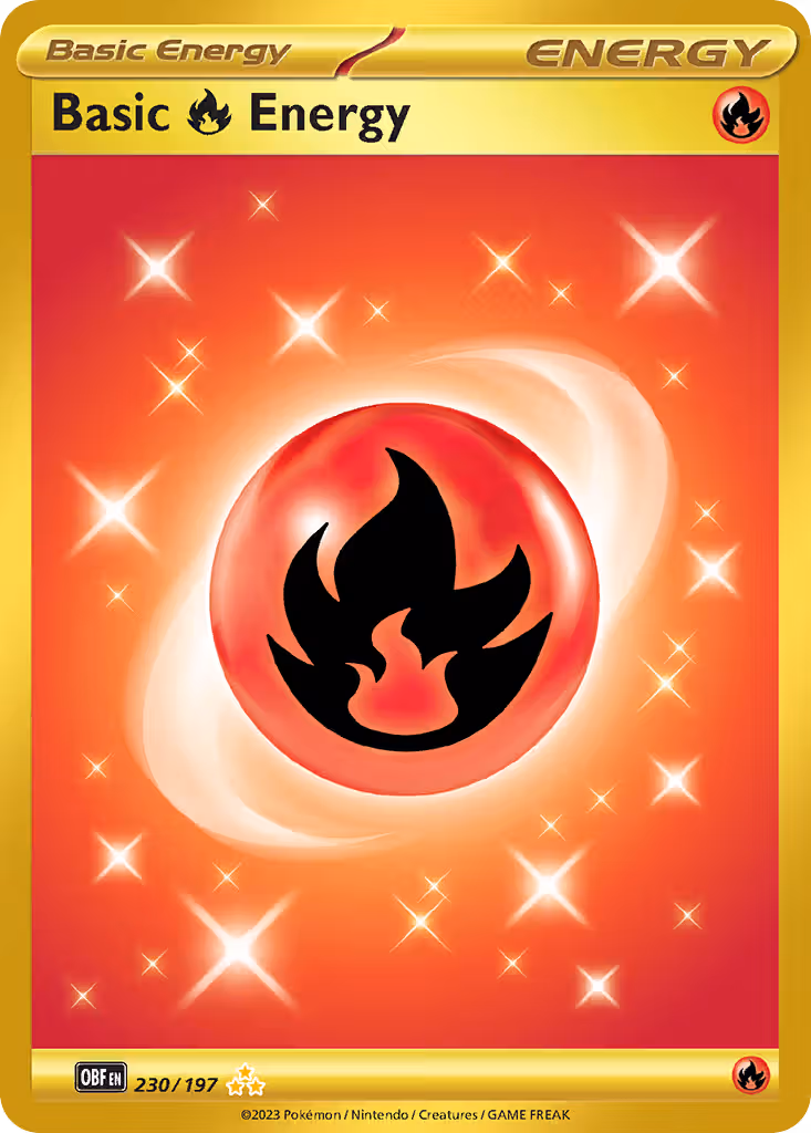 Basic Fire Energy 230/197 Pokemon card