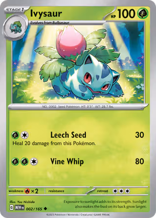Ivysaur 2/165 Pokemon card