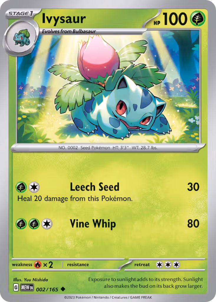 Ivysaur 2/165 Pokemon card