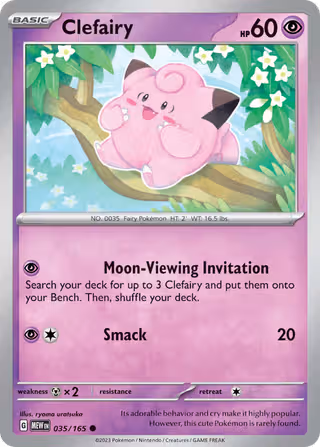 Clefairy 35/165 Pokemon card