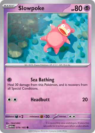 Slowpoke 79/165 Pokemon card