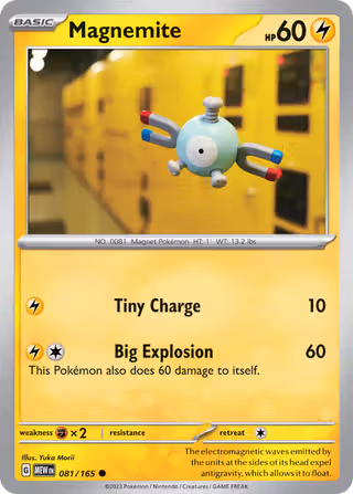 Magnemite 81/165 Pokemon card