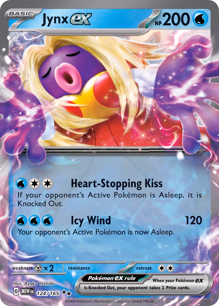 Jynx ex 124/165 Pokemon card