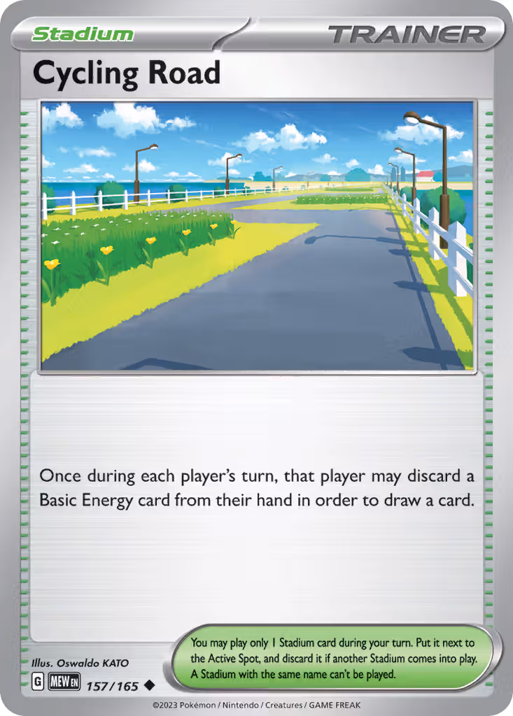 Cycling Road 157/165 Pokemon card