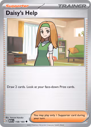 Daisy's Help 158/165 Pokemon card