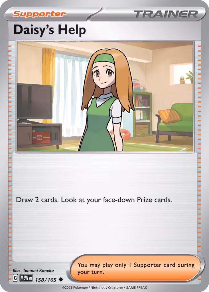 Daisy's Help 158/165 Pokemon card