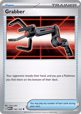 Grabber 162/165 Pokemon card