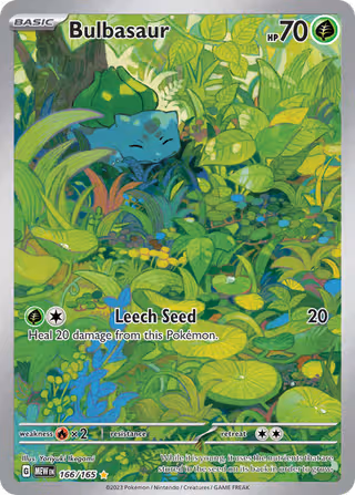 Bulbasaur 166/165 Pokemon card