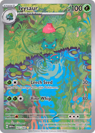Ivysaur 167/165 Pokemon card
