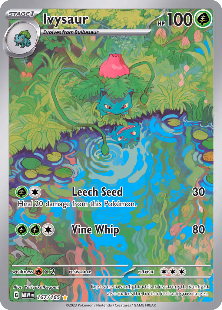 Ivysaur 167/165 Pokemon card