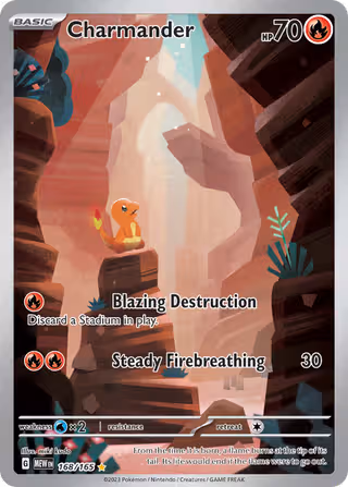 Charmander 168/165 Pokemon card