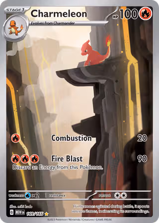 Charmeleon 169/165 Pokemon card