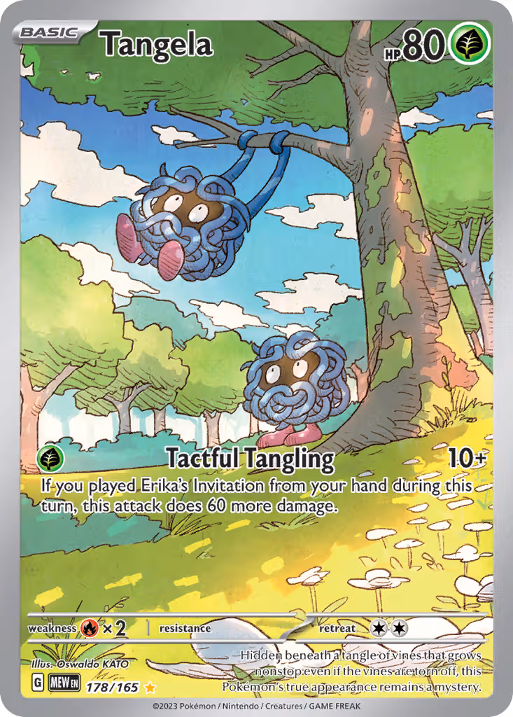 Tangela 178/165 Pokemon card