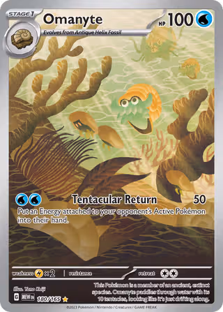 Omanyte 180/165 Pokemon card