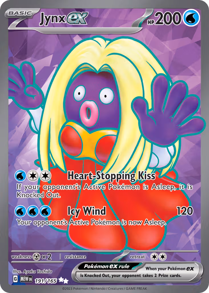 Jynx ex 191/165 Pokemon card