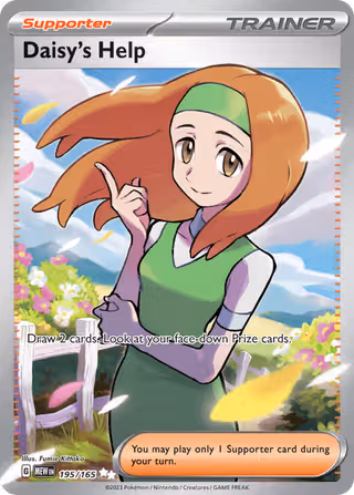 Daisy's Help 195/165 Pokemon card