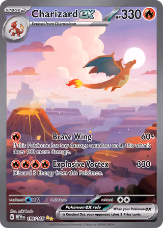 Charizard ex 199/165 Pokemon card