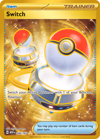 Switch 206/165 Pokemon card
