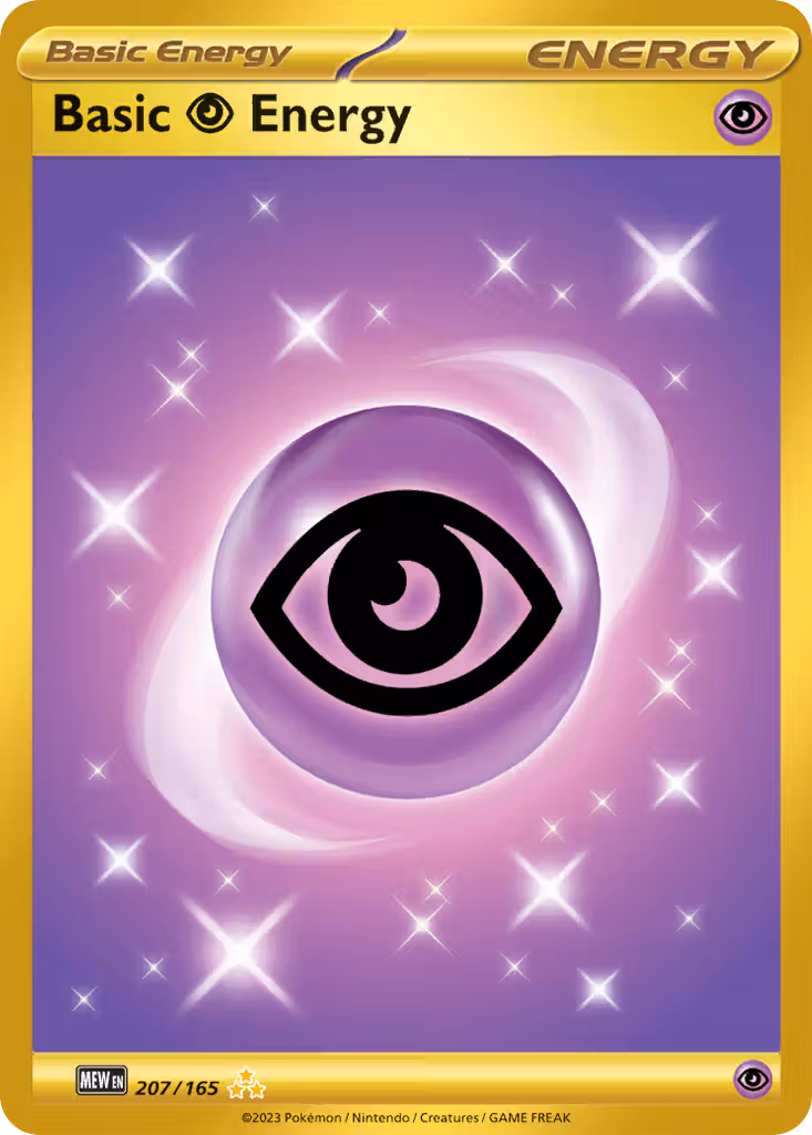 Basic Psychic Energy 207/165 Pokemon card