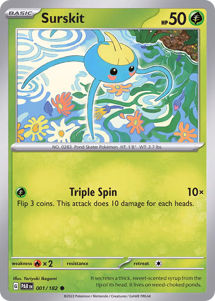 Surskit 1/182 Pokemon card