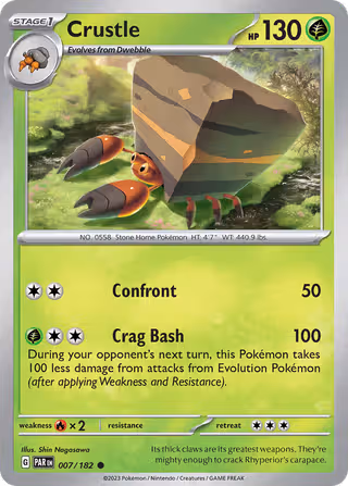 Crustle 7/182 Pokemon card