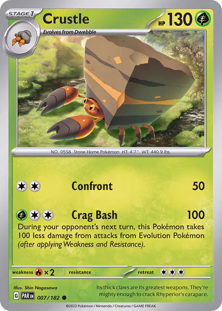 Crustle 7/182 Pokemon card